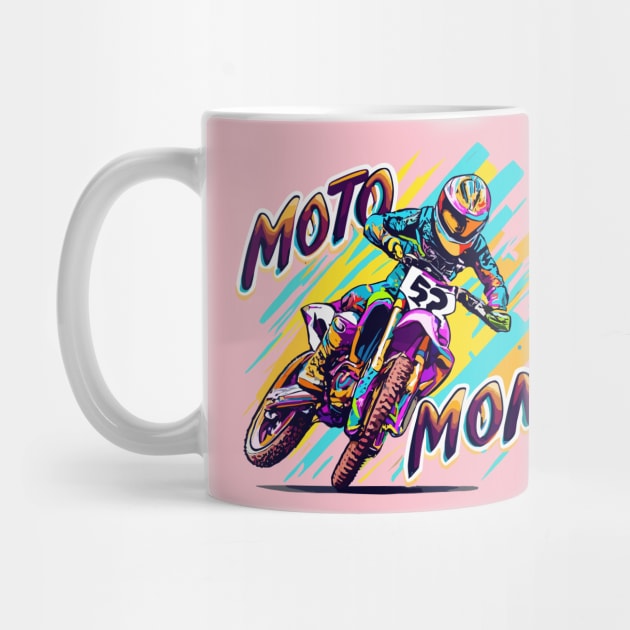 "MOTO MOM Urban Blaze"- Dirt Bike Racing by stickercuffs